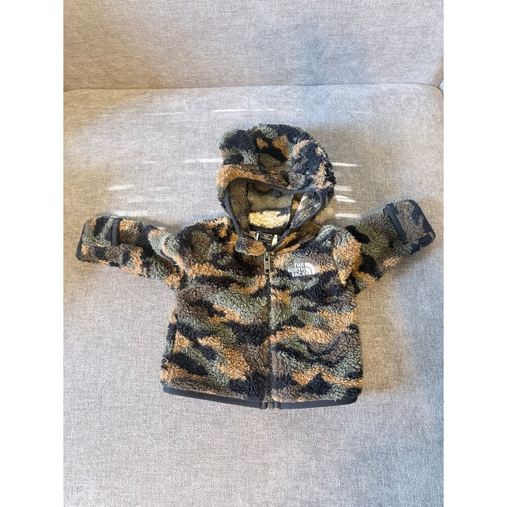 The North Face Camo Fleece Hooded Jacket Baby Boys 3-6 Months